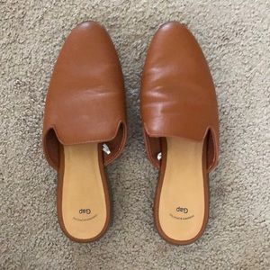 Gap cognac mules size 8